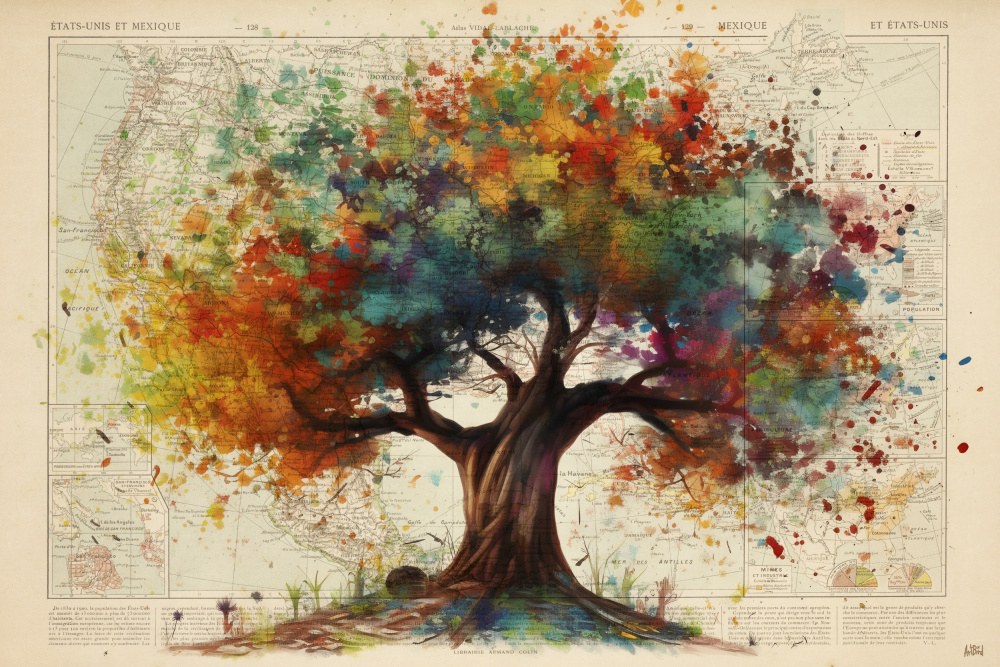 Tree of Life by thomas chedeville — canvas wall art