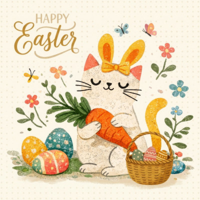 Easter Bunny Cat