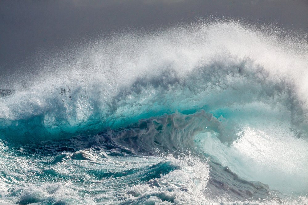 Powerful Ocean Wave by Michelle Degryse — canvas wall art