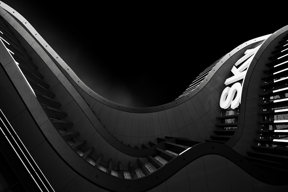 Sleek Wavy Building by Oliver Buchmann — canvas wall art