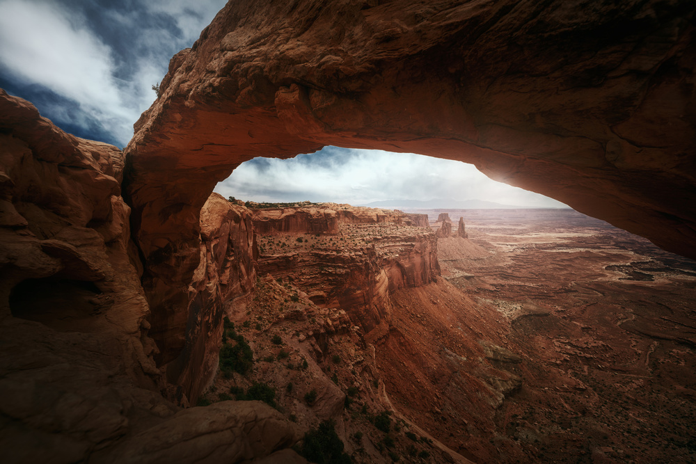 Natural Arch Canyon View by Juan Pablo de Miguel — canvas wall art