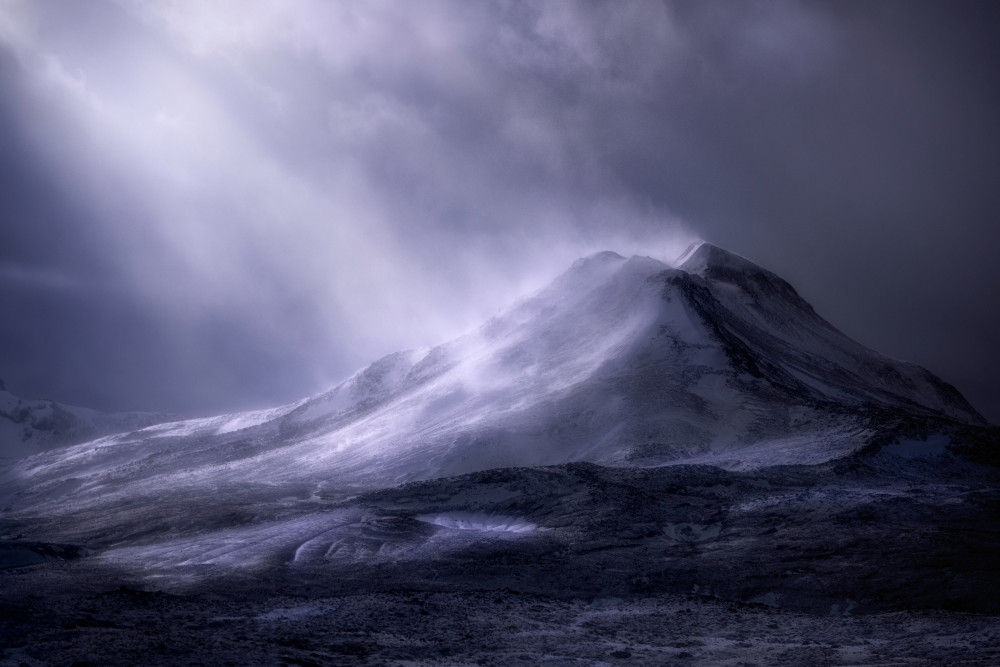 Ethereal Mountain Light by Marian Kuric QEP — canvas wall art