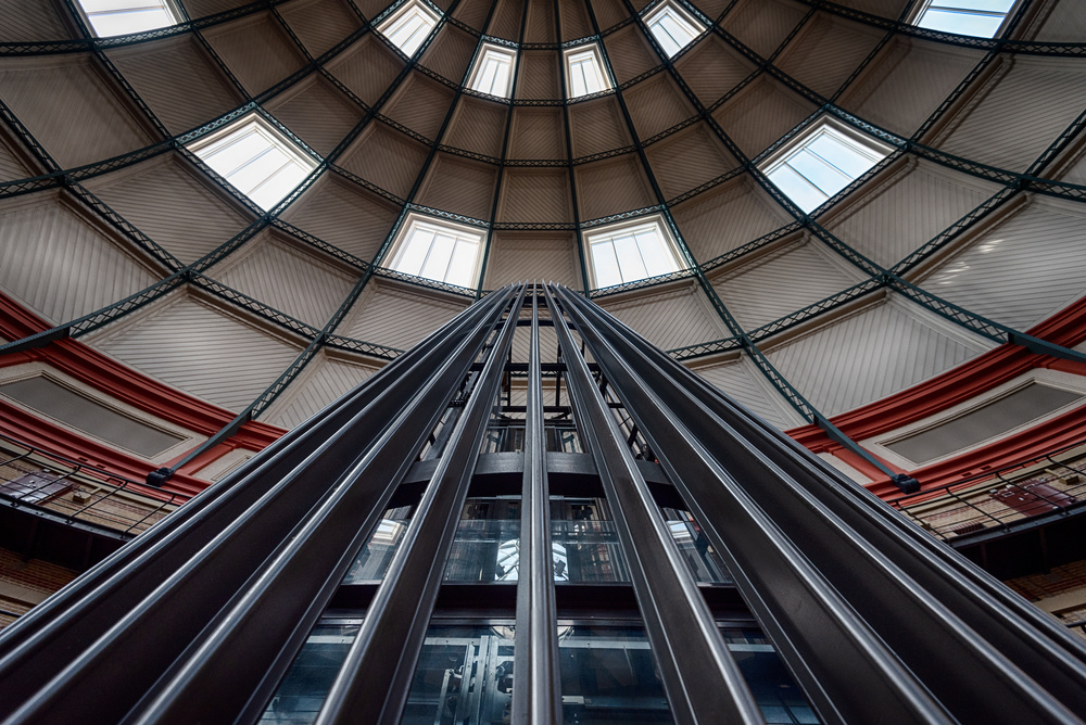 Upward Dome Structure by Michiel Hageman — canvas wall art