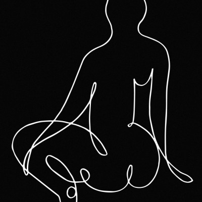 lineart_nude black pica_002_Black