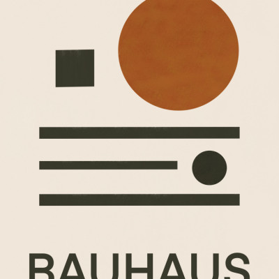 Bauhaus Geometric minimalist