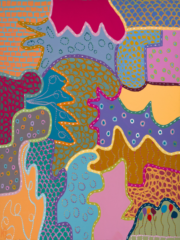 Colorful Abstract Patterns by Helen Joynson — canvas wall art
