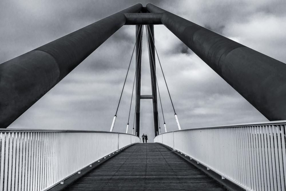 Modern Bridge Walk by Roelof de Hoog — canvas wall art