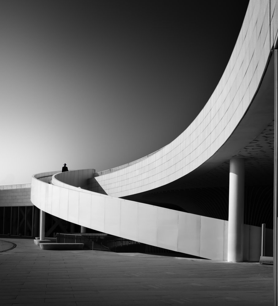 Modern Architectural Curve by Biao  Huang — canvas wall art