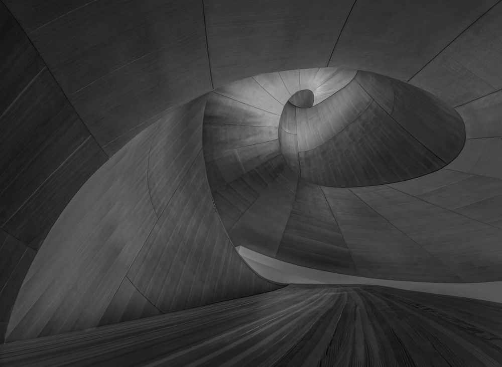 Curving Architectural Flow by Molly Fu APA — canvas wall art