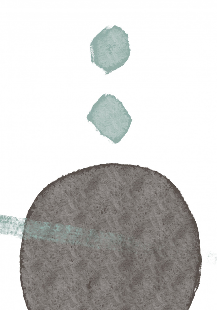 Muted Abstract Balance by Veronika Boulová — canvas wall art