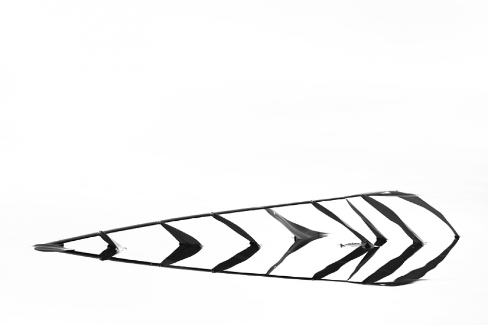 Modern Black White Chevron by Bror Johansson — canvas wall art