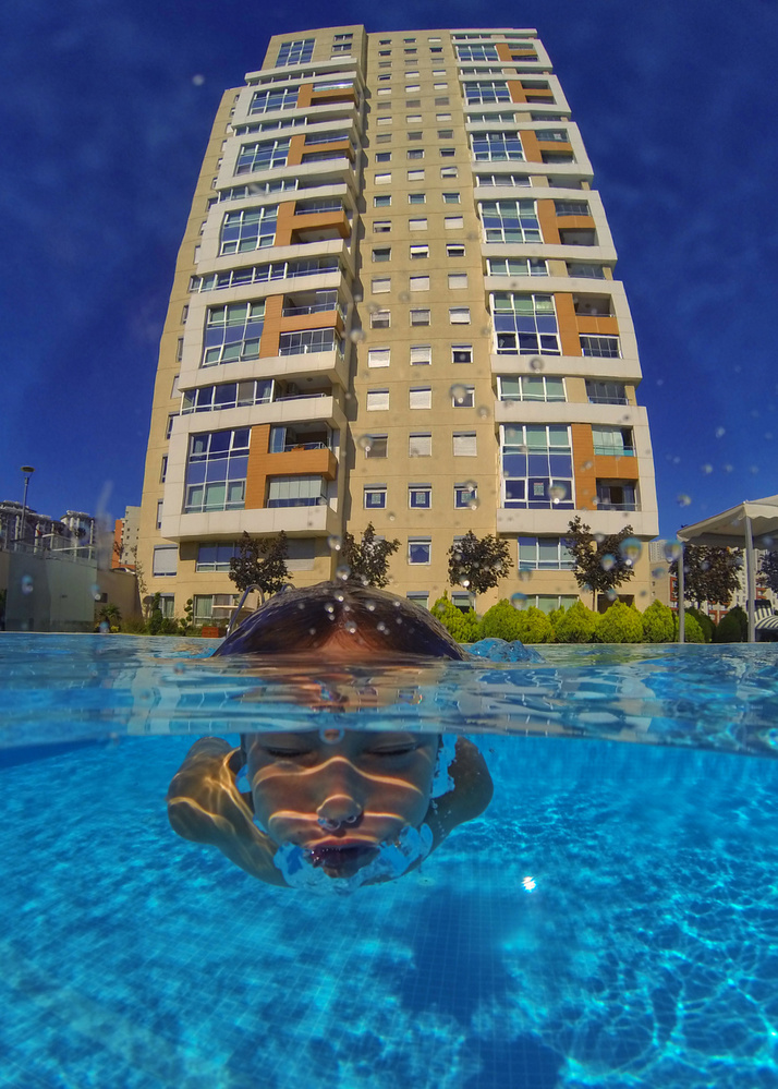 Underwater City Gaze by Murat Aslankara — canvas wall art