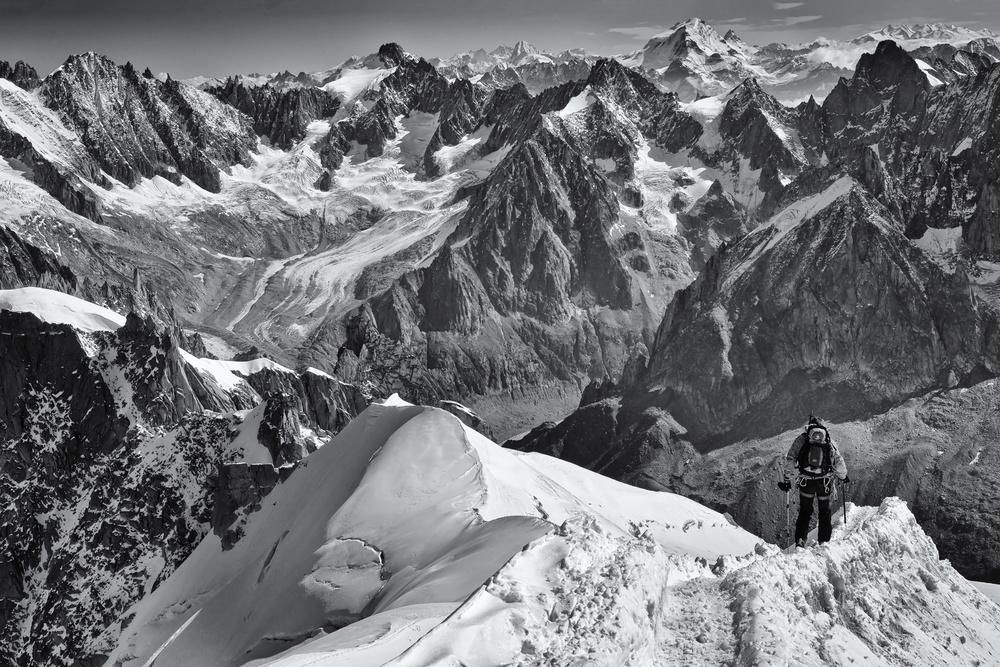 Alpine Summit View by mihai ian nedelcu — canvas wall art