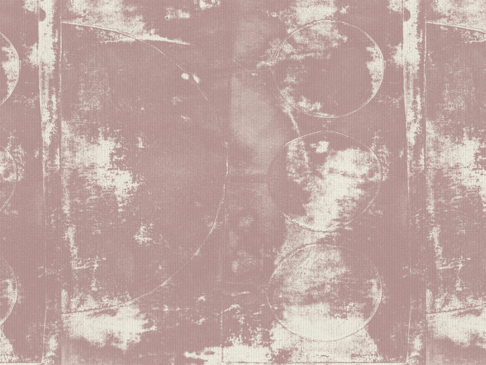 Dusty Rose Grunge Circles by Dina Dankers — canvas wall art