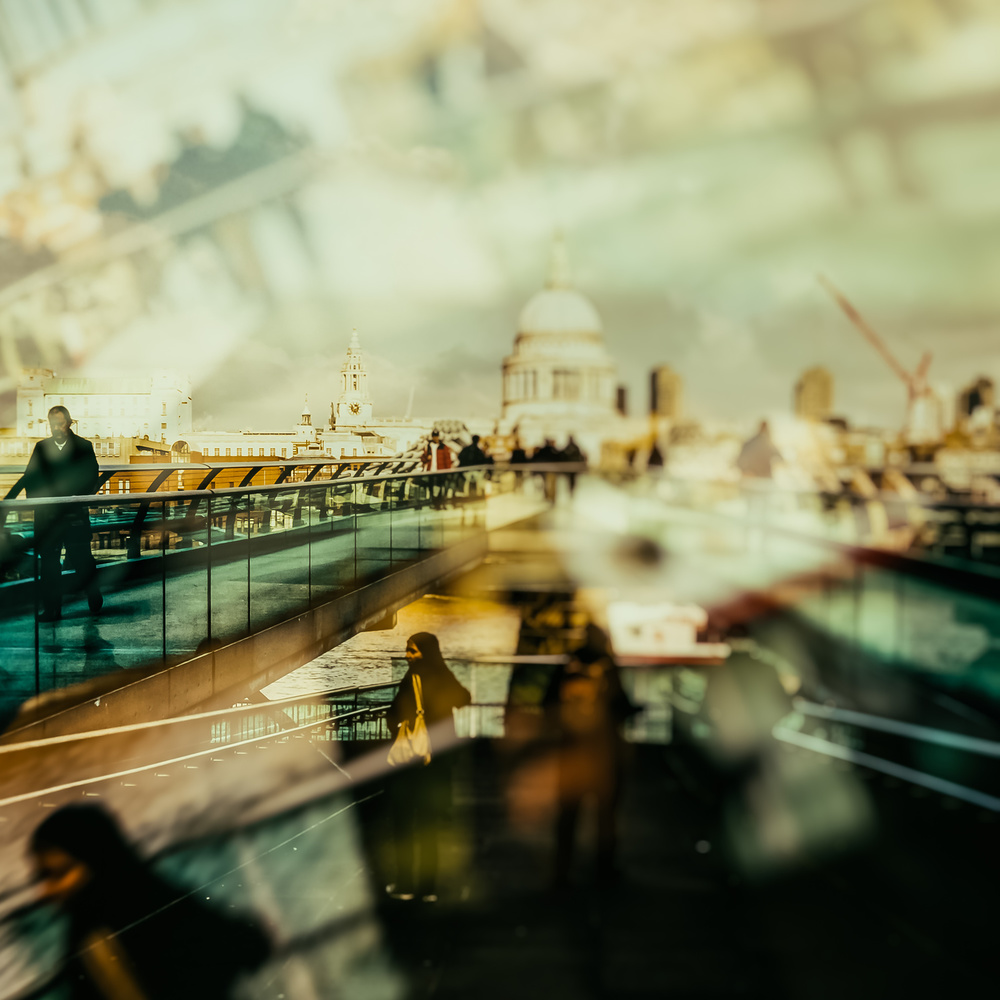 Dreamy London Cityscape by Stefan Buder — canvas wall art