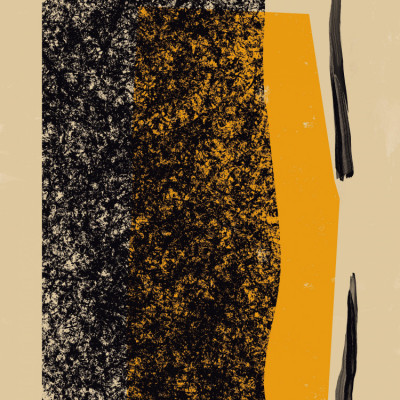 Geometric Abstract Composition Textured