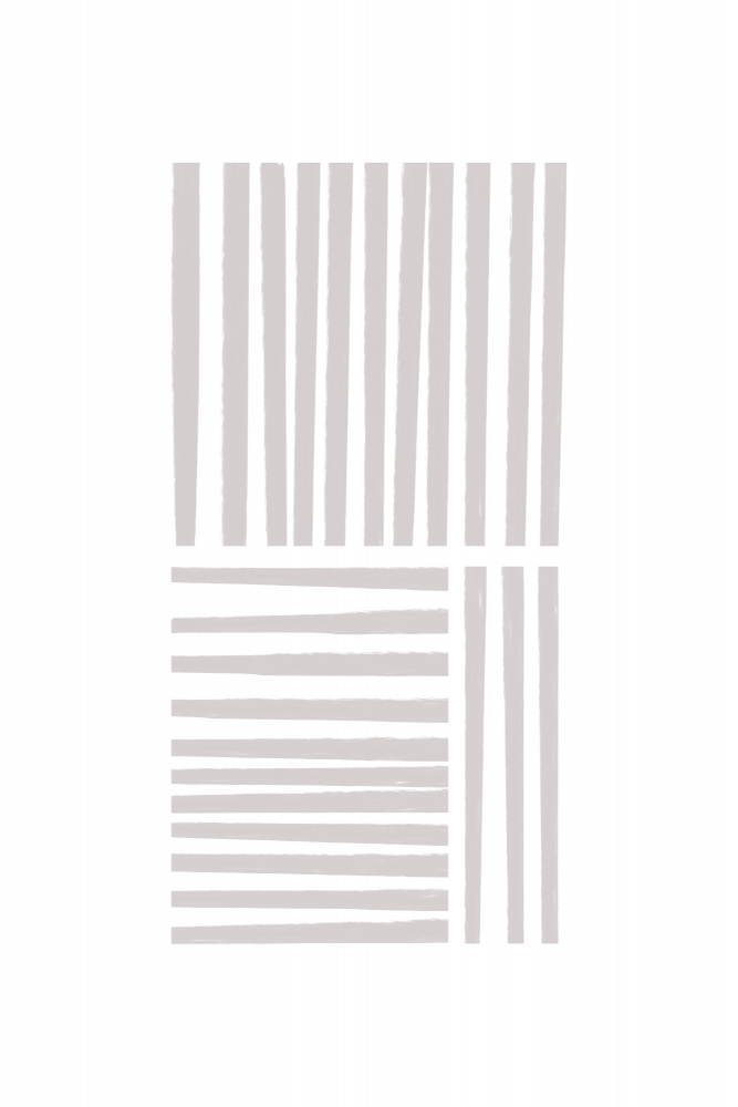 Geometric Gray Lines by uplusmestudio — canvas wall art