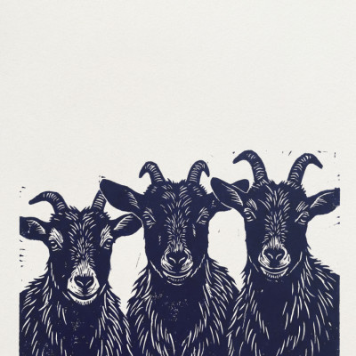 Three Curious Goats