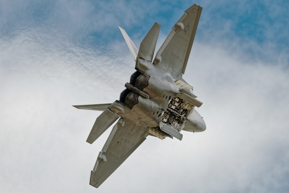 Dynamic Fighter Jet Flight by Darek Siusta — canvas wall art