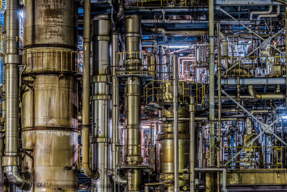 Intricate Industrial Maze by Kobayashi Tetsurou — canvas wall art
