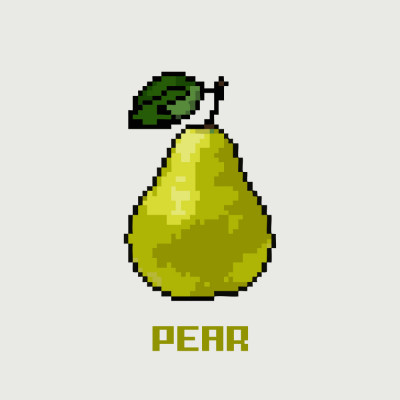 Pixel Fruit - Pear