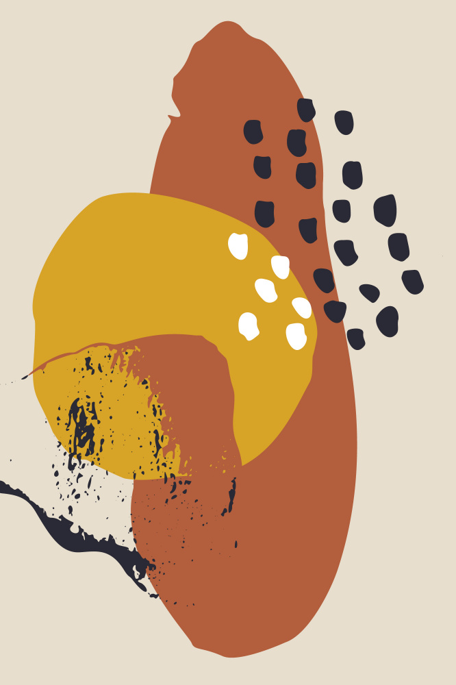 Abstract Organic Forms by Anna Rose — canvas wall art