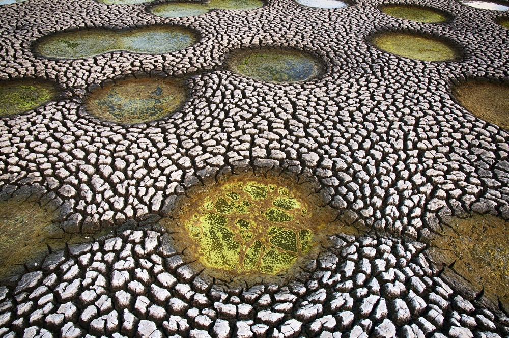 Cracked Earth Pools by Miki Meir Levi — canvas wall art