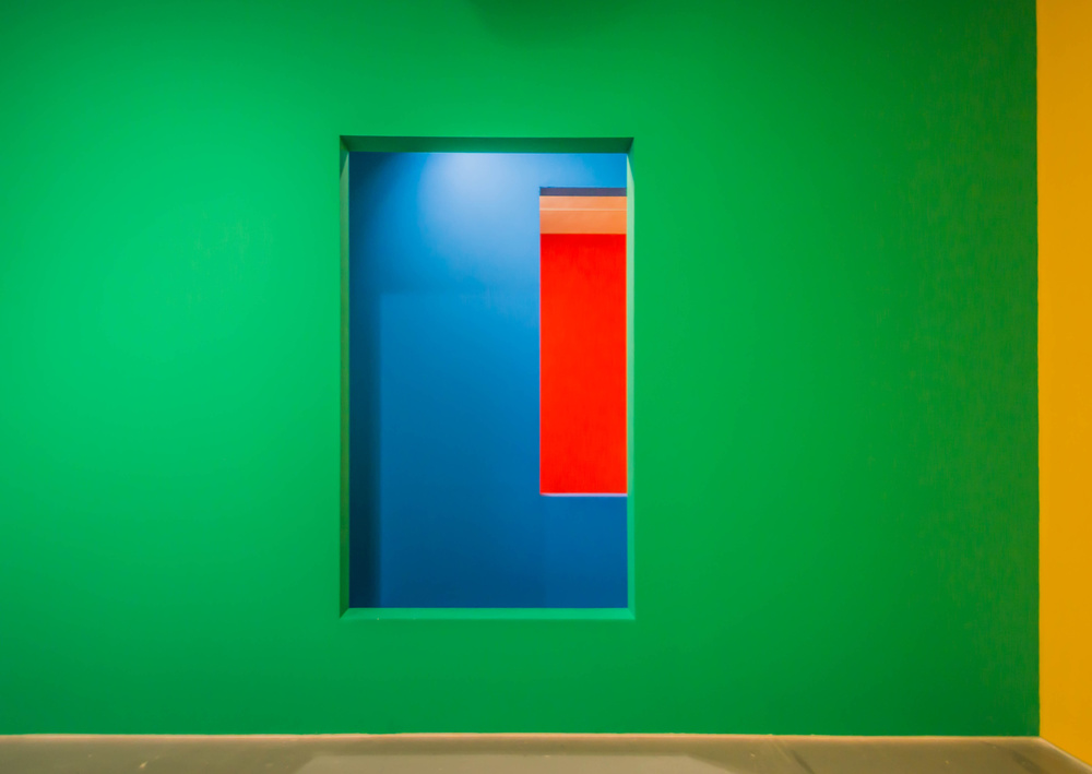 Vibrant Color Block Design by Joshua Raif — canvas wall art