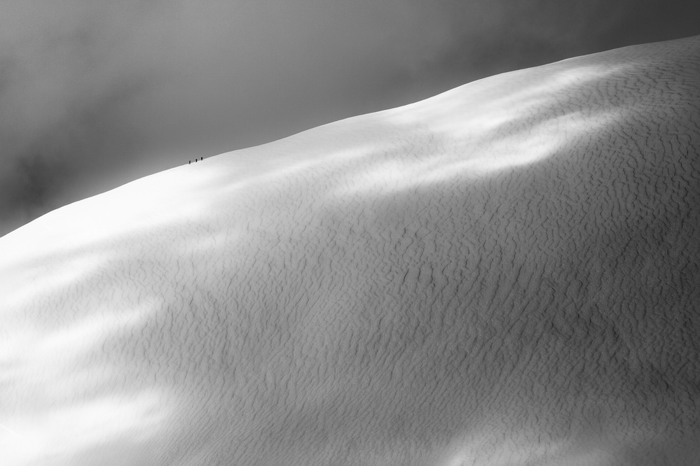 Snowy Ridge Ascent by Åsmund Keilen — canvas wall art