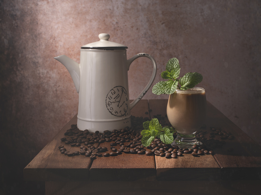 Rustic Coffee Refreshment by Margareth Perfoncio — canvas wall art