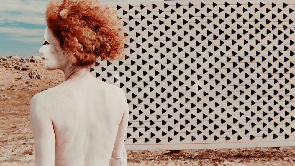 Red Hair Desert Wall by Dimitar Dachev — canvas wall art
