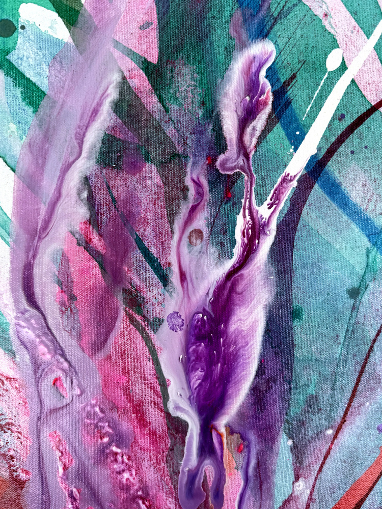 Vibrant Abstract Flow by Anna Viklund — canvas wall art