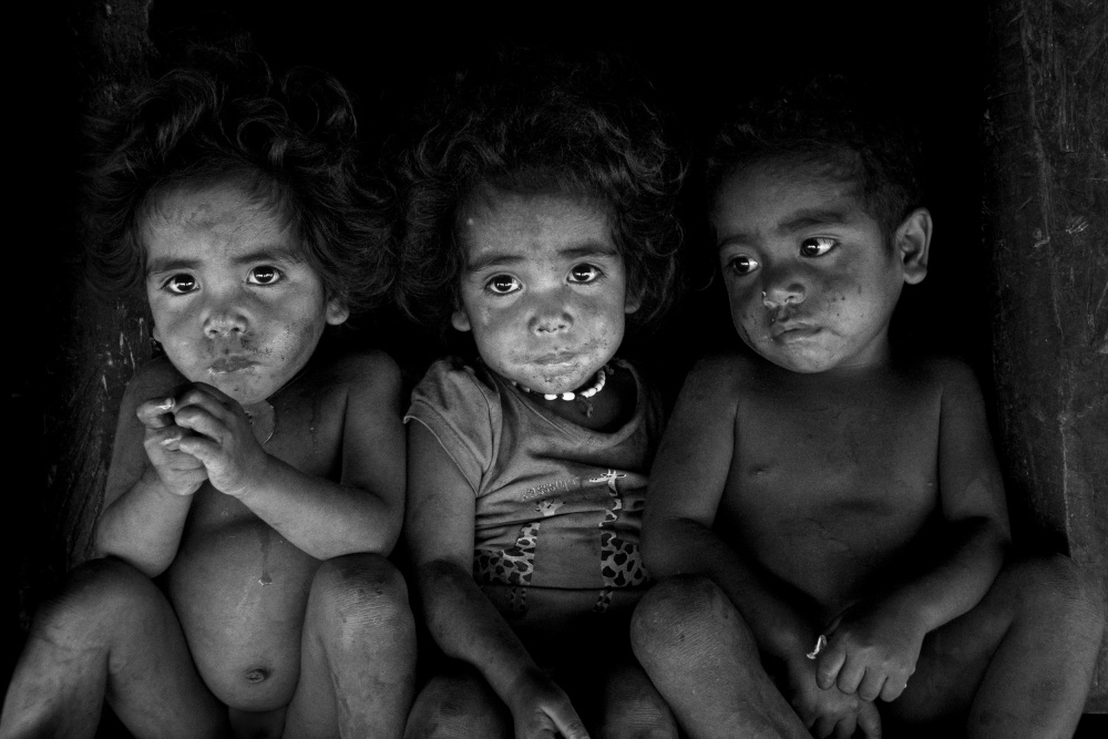 Three Young Faces by Joao Galamba — canvas wall art