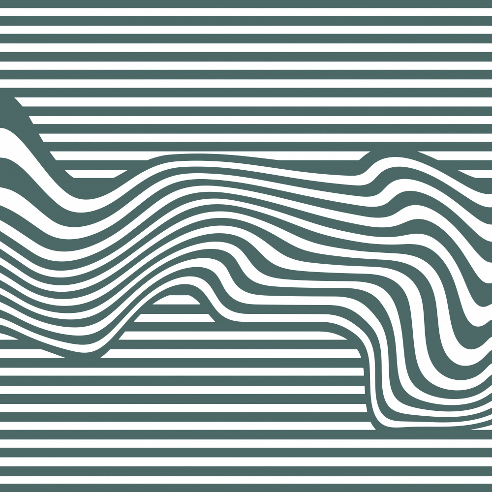 Dynamic Striped Illusion by Carlos Perez Del Moro — canvas wall art