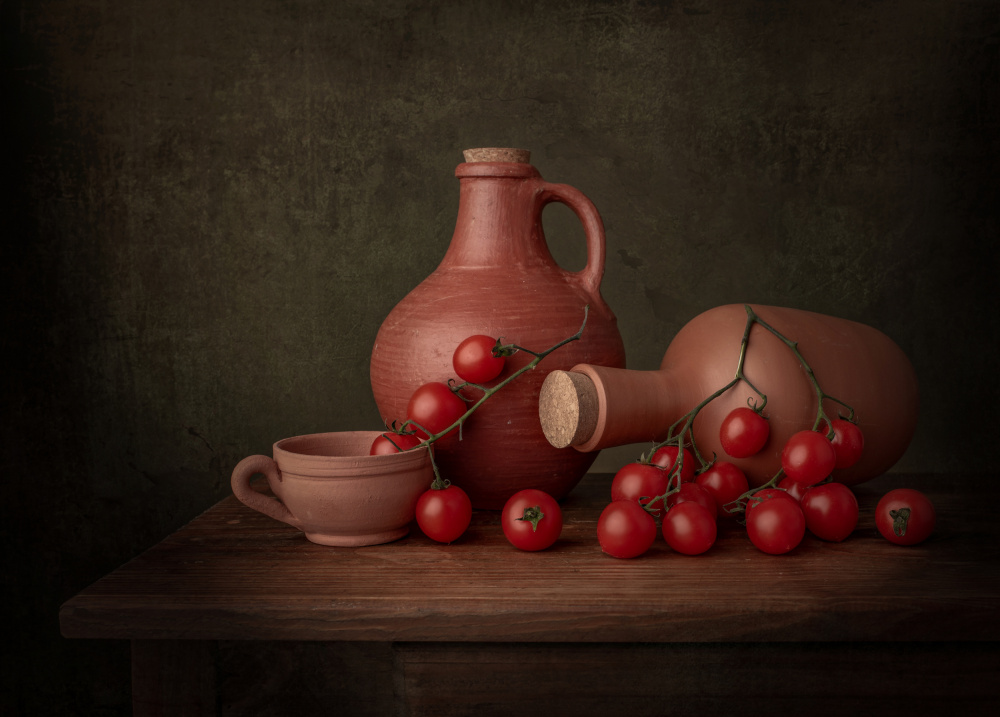 Rustic Tomato Still Life by Margareth Perfoncio — canvas wall art