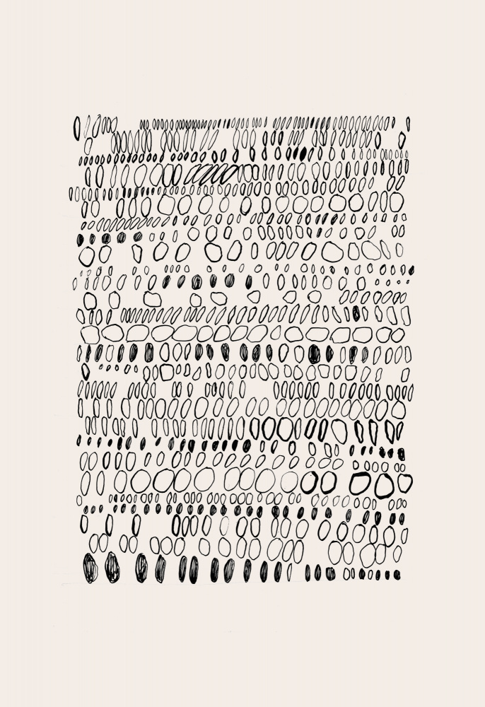 Organic Pebble Grid by Catalina Somolinos — canvas wall art