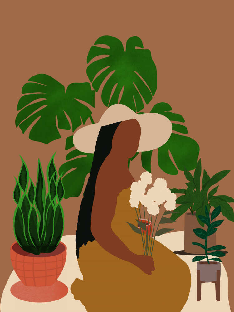 Plant Mom by Carelle N'guessan — canvas wall art