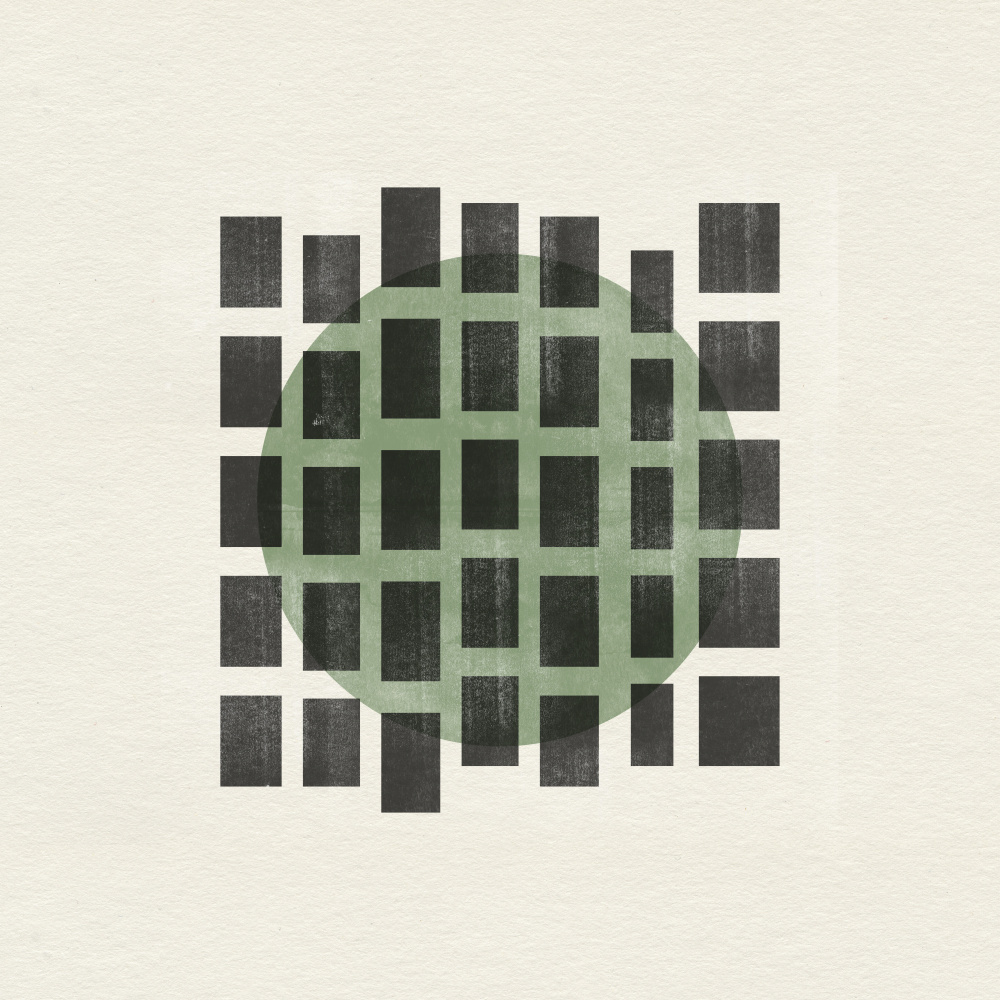 Grid Overlap by THE MIUUS STUDIO — canvas wall art