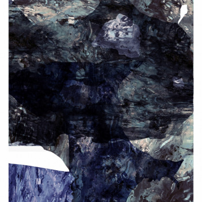 Coastal Blue Geometric Abstraction 2