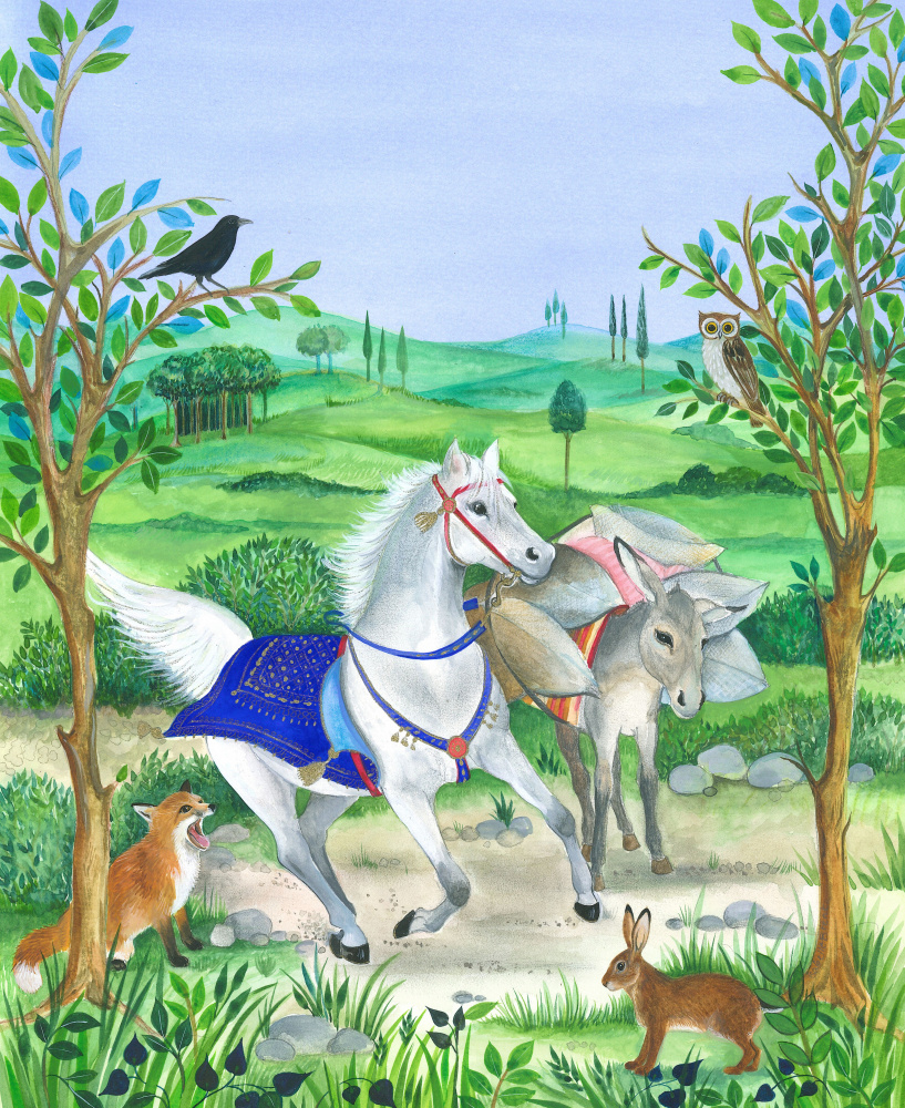 The Harmony Of Nature And Animal Life, by Isabelle Brent — canvas wall art