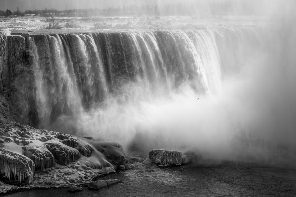 Winter Niagara Falls by Zhibo Chen — canvas wall art