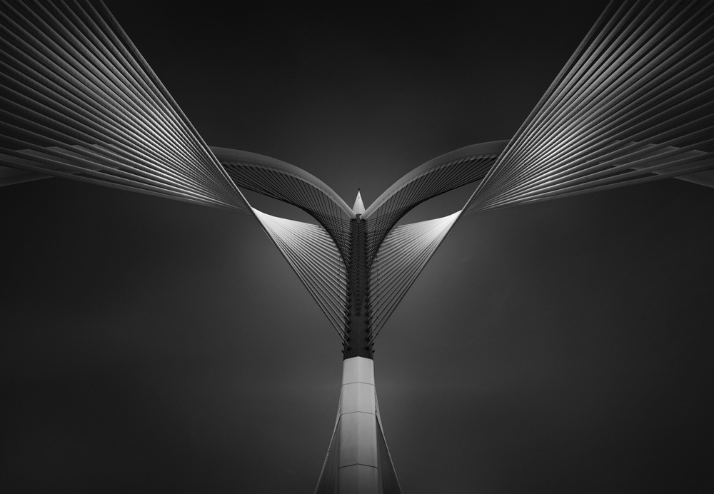 Abstract Bridge Lines by Ahmed Thabet — canvas wall art
