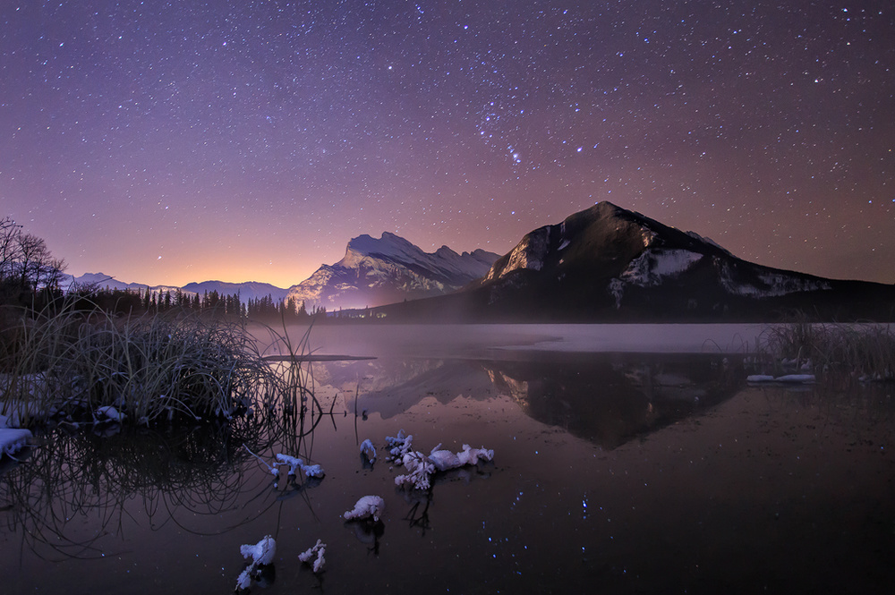 Orion Over Still Waters by Andy Hu — canvas wall art