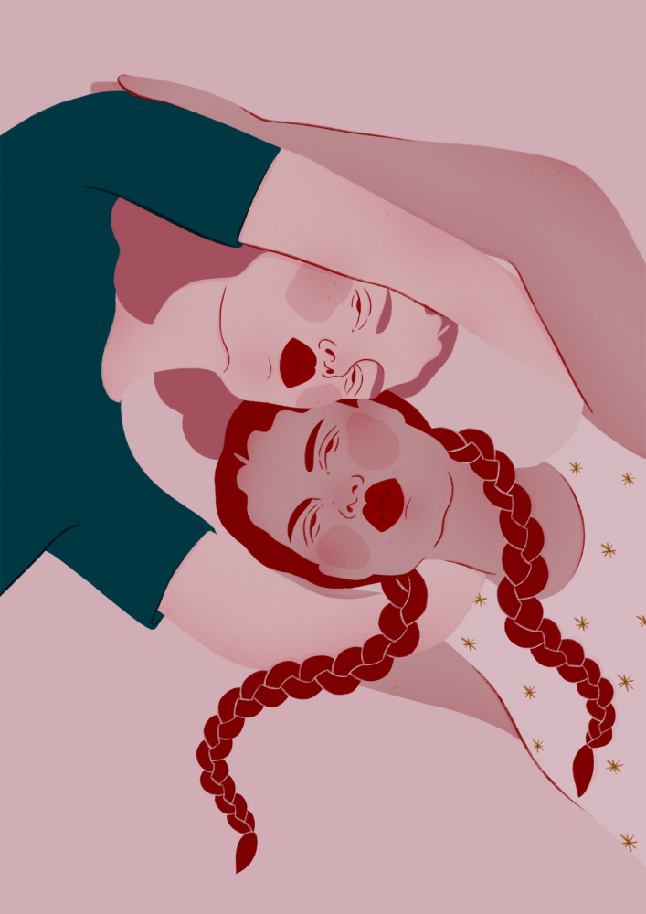 Gentle Loving Embrace by Ida Alvarsson — canvas wall art