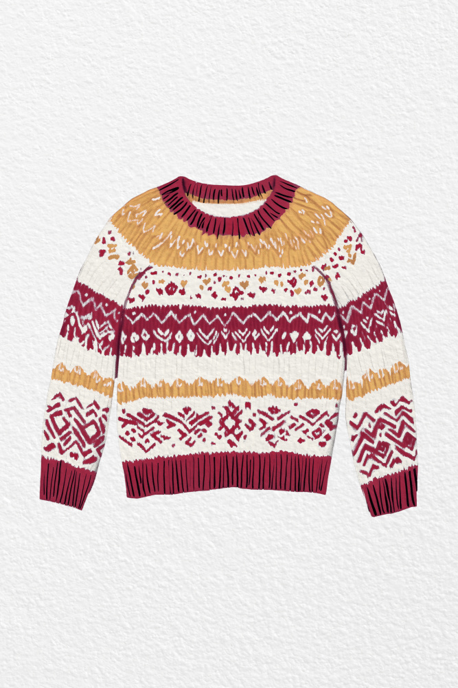 Nordic Sweater Pattern by Old Artists Studio IV — canvas wall art