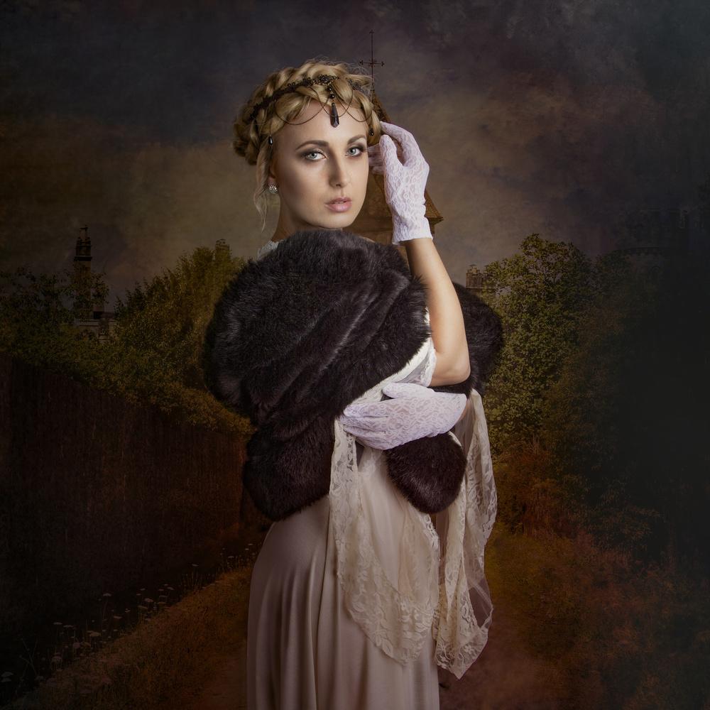 Regal Woman Castle by Kieran O Mahony AIPF — canvas wall art