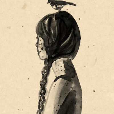 Girl with Bird