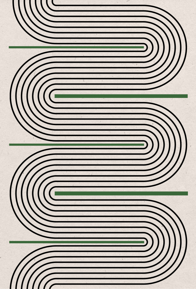 Curved Harmony by THE MIUUS STUDIO — canvas wall art