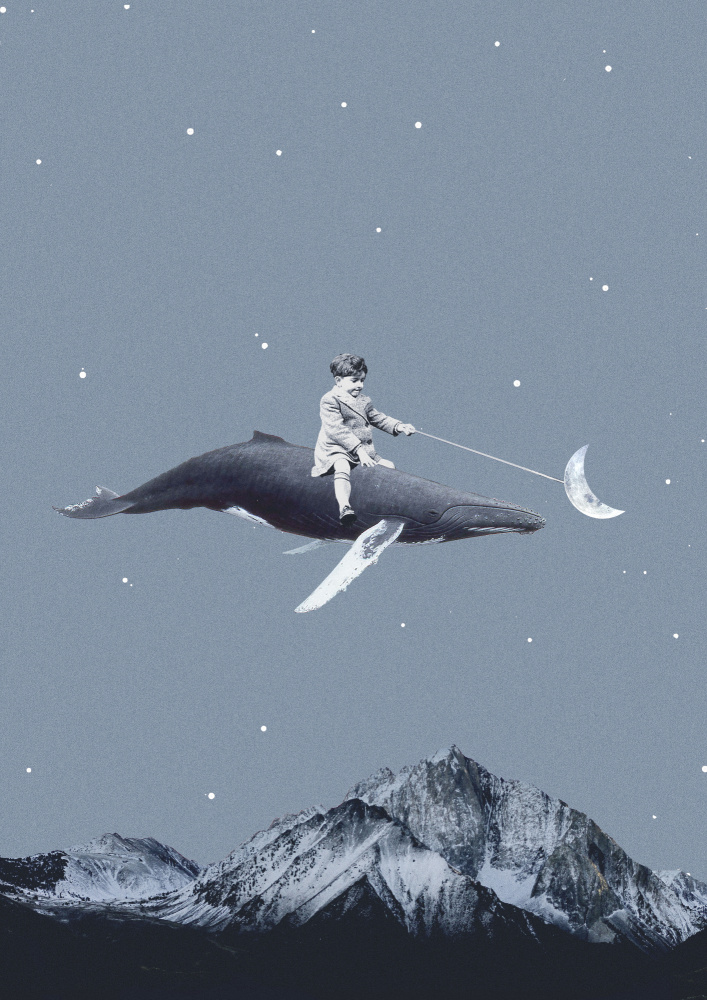 Aim for the moon by Maarten Léon — canvas wall art