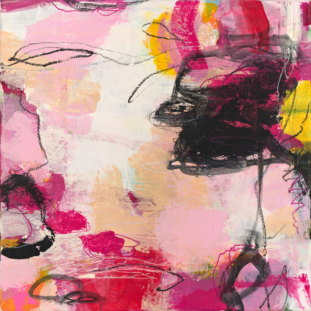 Dynamic Pink Expression by Marisol Evora — canvas wall art